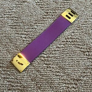 Hermes purple Kelly Dog CDC bracelet